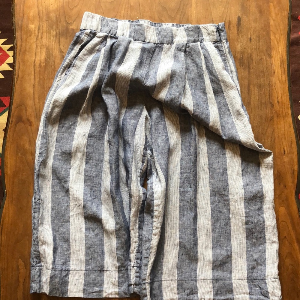 Gap High Rise Wide Leg Linen Pants